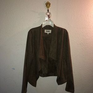 BB Dakota Suede like brown cardigan jacket